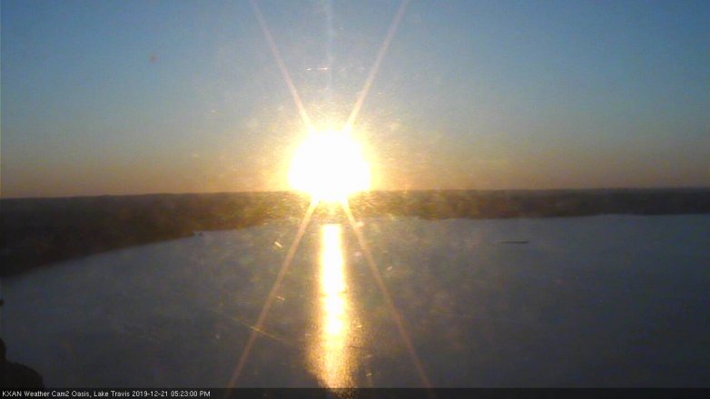 Lake Travis webcam, December 21, 2019 5:25 PM CT