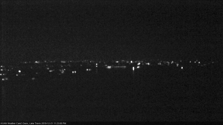 Lake Travis webcam, December 21, 2019 11:25 PM CT