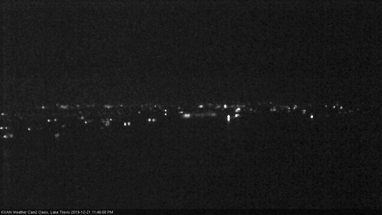 Lake Travis webcam, December 21, 2019 11:45 PM CT