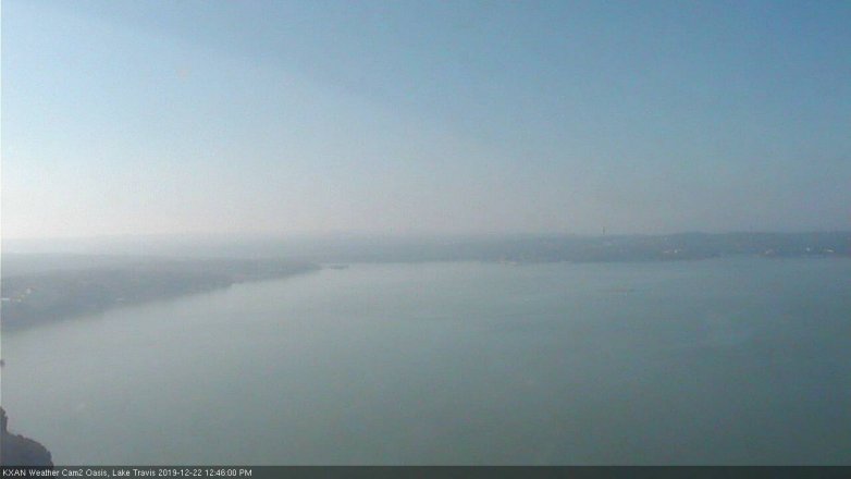 Lake Travis webcam, December 22, 2019 12:45 PM CT