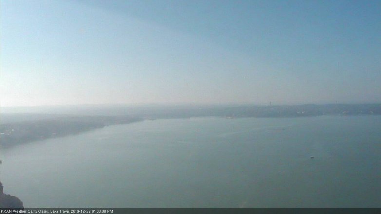Lake Travis webcam, December 22, 2019 1:00 PM CT