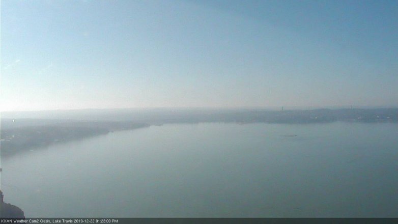 Lake Travis webcam, December 22, 2019 1:25 PM CT
