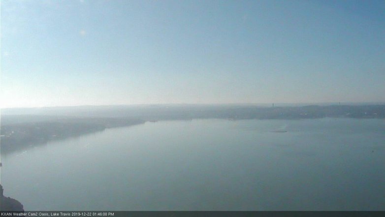 Lake Travis webcam, December 22, 2019 1:45 PM CT