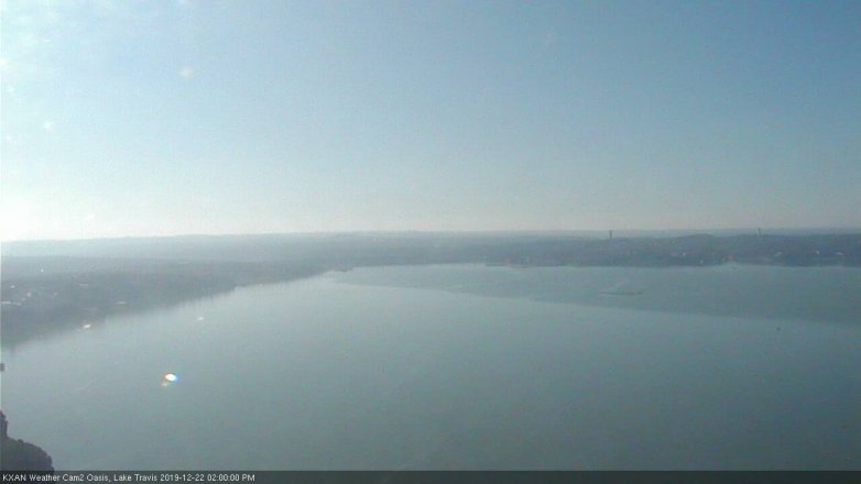 Lake Travis webcam, December 22, 2019 2:00 PM CT