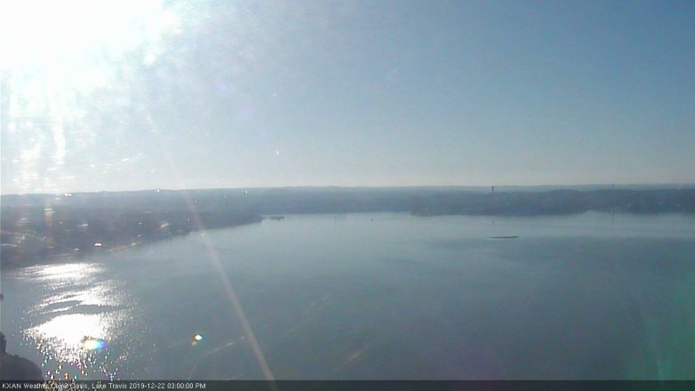 Lake Travis webcam, December 22, 2019 3:00 PM CT