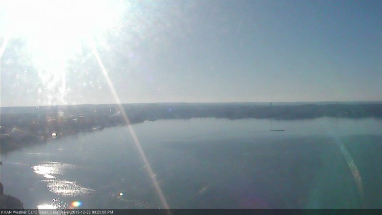 Lake Travis webcam, December 22, 2019 3:25 PM CT