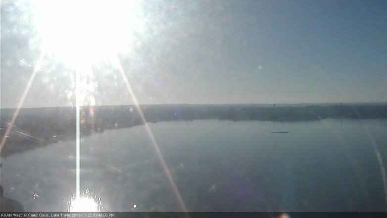 Lake Travis webcam, December 22, 2019 3:45 PM CT