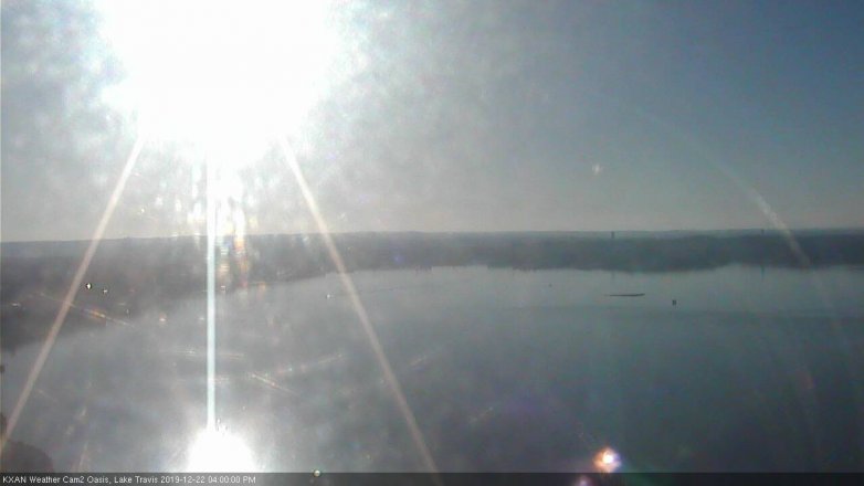 Lake Travis webcam, December 22, 2019 4:00 PM CT