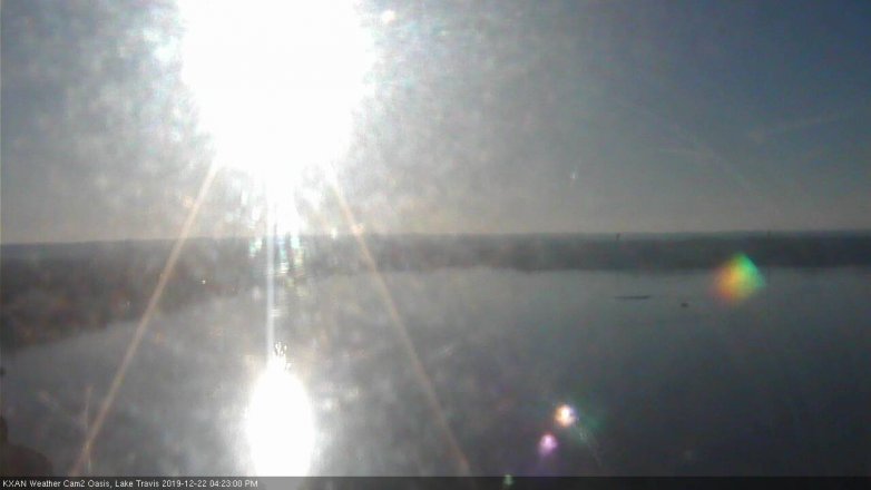 Lake Travis webcam, December 22, 2019 4:25 PM CT