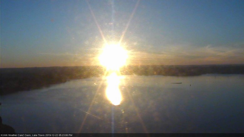 Lake Travis webcam, December 22, 2019 5:25 PM CT