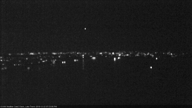 Lake Travis webcam, December 22, 2019 7:25 PM CT