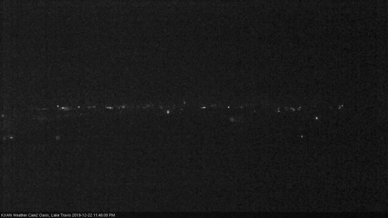 Lake Travis webcam, December 22, 2019 11:45 PM CT