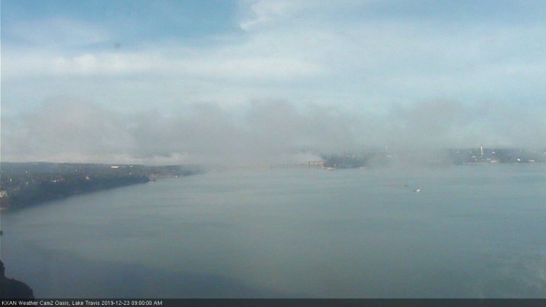 Lake Travis webcam, December 23, 2019 9:00 AM CT