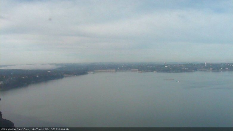 Lake Travis webcam, December 23, 2019 9:25 AM CT