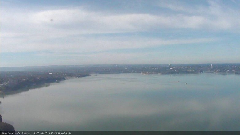 Lake Travis webcam, December 23, 2019 10:45 AM CT