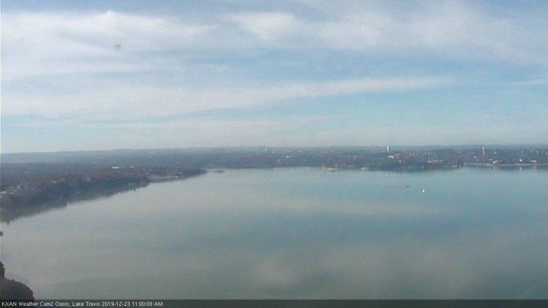 Lake Travis webcam, December 23, 2019 11:00 AM CT