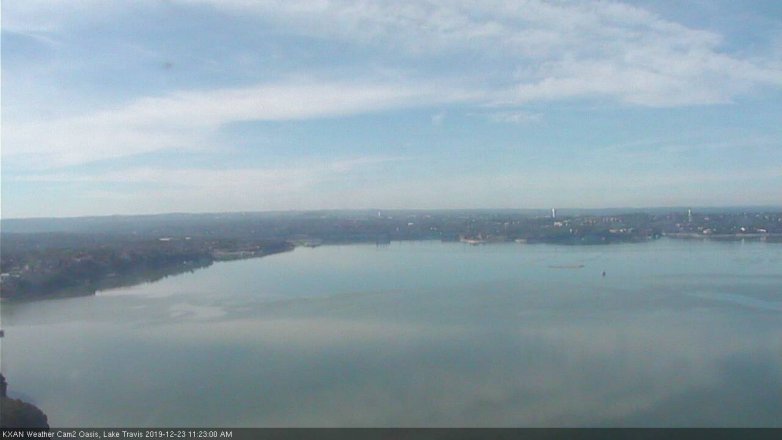 Lake Travis webcam, December 23, 2019 11:25 AM CT