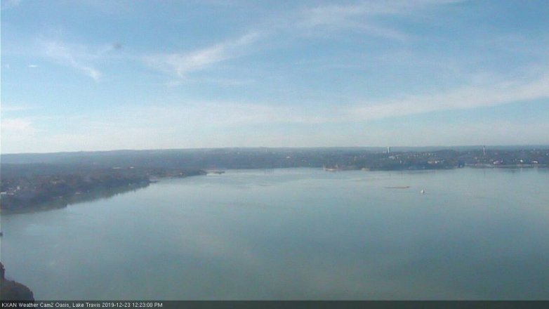 Lake Travis webcam, December 23, 2019 12:25 PM CT