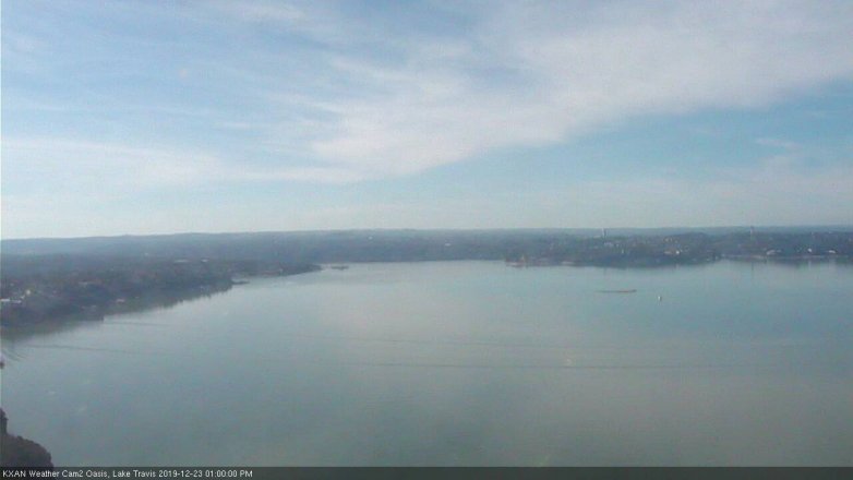 Lake Travis webcam, December 23, 2019 1:00 PM CT