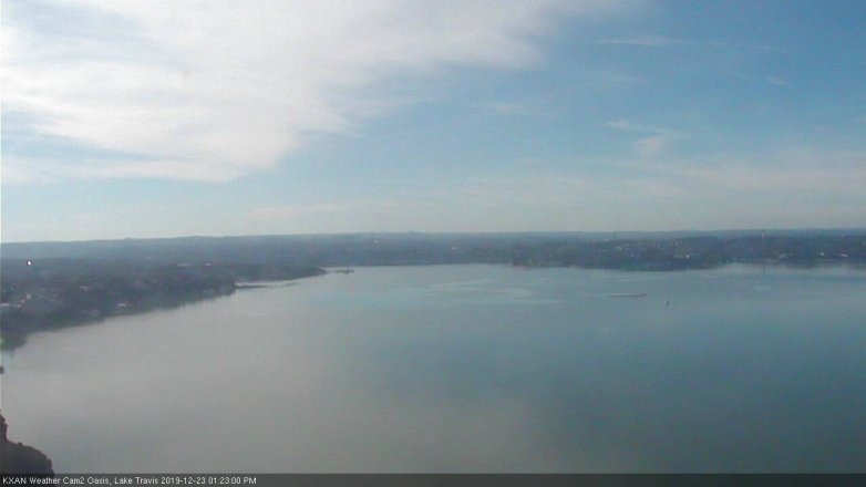 Lake Travis webcam, December 23, 2019 1:25 PM CT