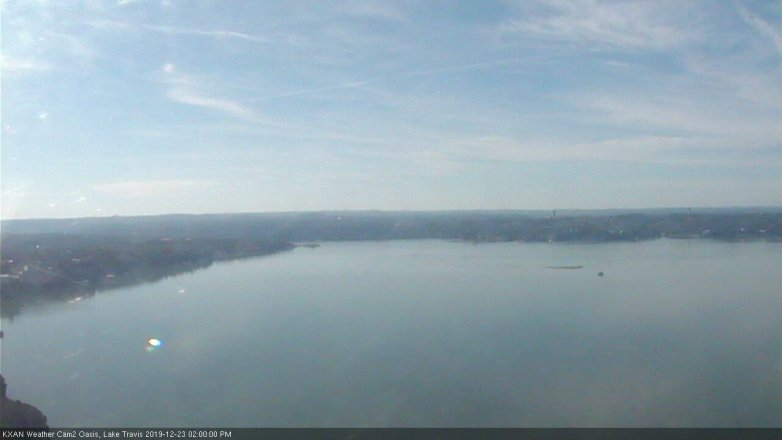 Lake Travis webcam, December 23, 2019 2:00 PM CT