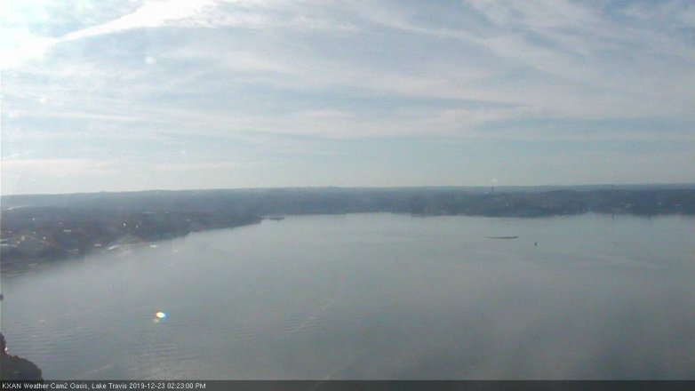Lake Travis webcam, December 23, 2019 2:25 PM CT