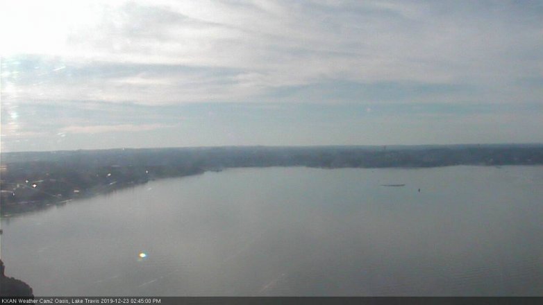 Lake Travis webcam, December 23, 2019 2:45 PM CT