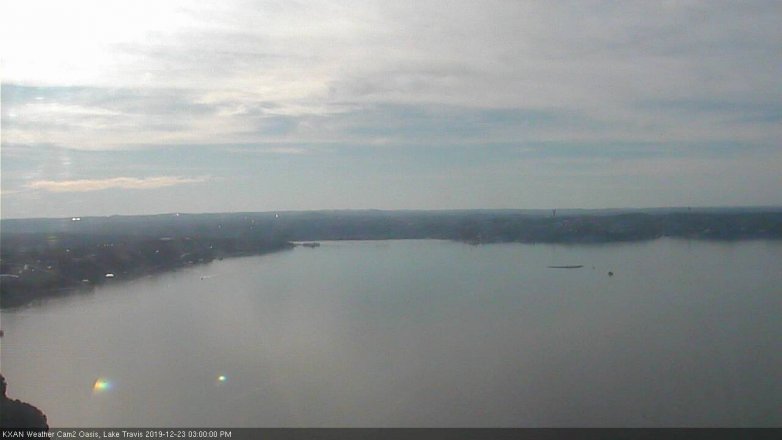 Lake Travis webcam, December 23, 2019 3:00 PM CT