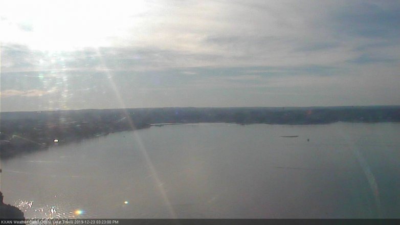 Lake Travis webcam, December 23, 2019 3:25 PM CT