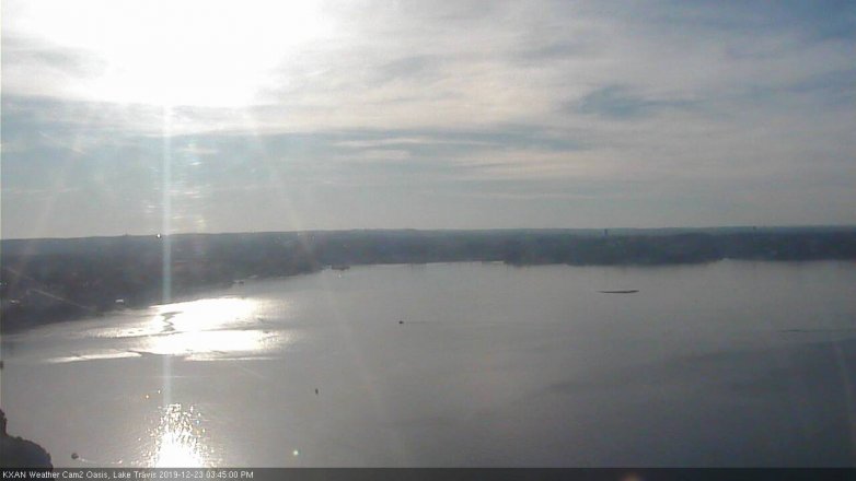 Lake Travis webcam, December 23, 2019 3:45 PM CT