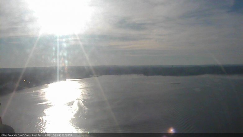Lake Travis webcam, December 23, 2019 4:00 PM CT