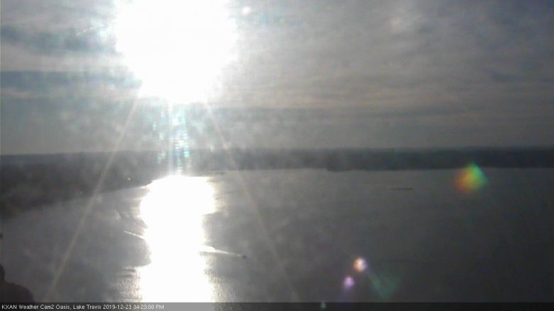 Lake Travis webcam, December 23, 2019 4:25 PM CT
