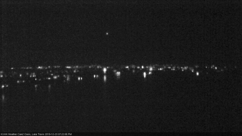 Lake Travis webcam, December 23, 2019 7:25 PM CT