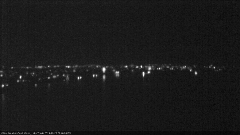 Lake Travis webcam, December 23, 2019 8:45 PM CT