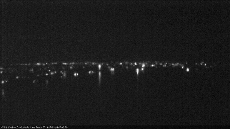 Lake Travis webcam, December 23, 2019 9:45 PM CT