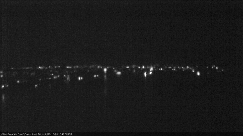 Lake Travis webcam, December 23, 2019 10:45 PM CT