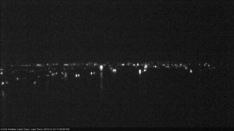 Lake Travis webcam, December 23, 2019 11:00 PM CT