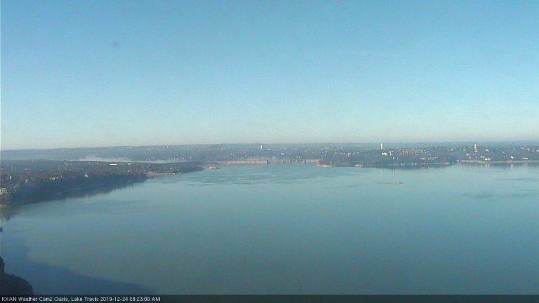 Lake Travis webcam, December 24, 2019 9:25 AM CT