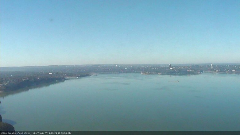 Lake Travis webcam, December 24, 2019 10:25 AM CT