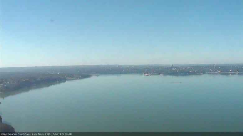 Lake Travis webcam, December 24, 2019 11:25 AM CT