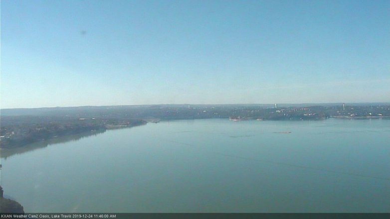 Lake Travis webcam, December 24, 2019 11:45 AM CT