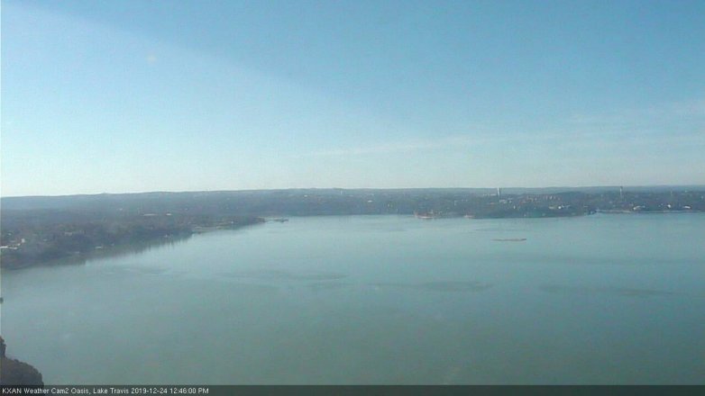 Lake Travis webcam, December 24, 2019 12:45 PM CT
