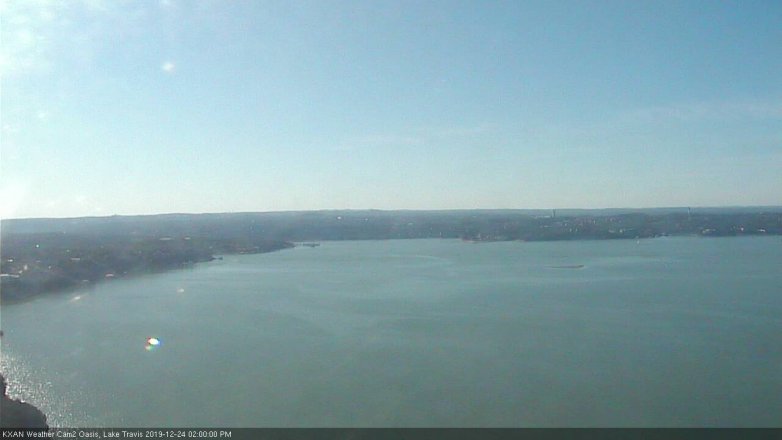 Lake Travis webcam, December 24, 2019 2:00 PM CT
