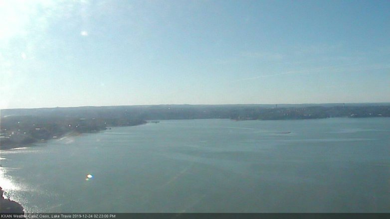 Lake Travis webcam, December 24, 2019 2:25 PM CT