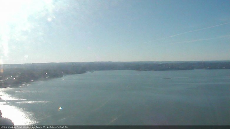 Lake Travis webcam, December 24, 2019 2:45 PM CT