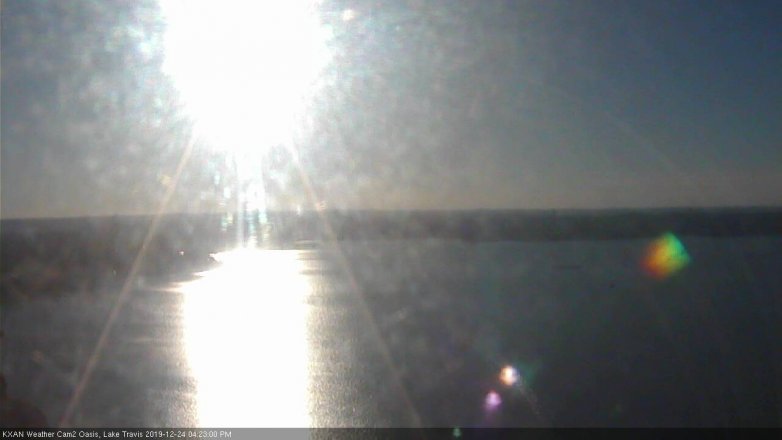 Lake Travis webcam, December 24, 2019 4:25 PM CT