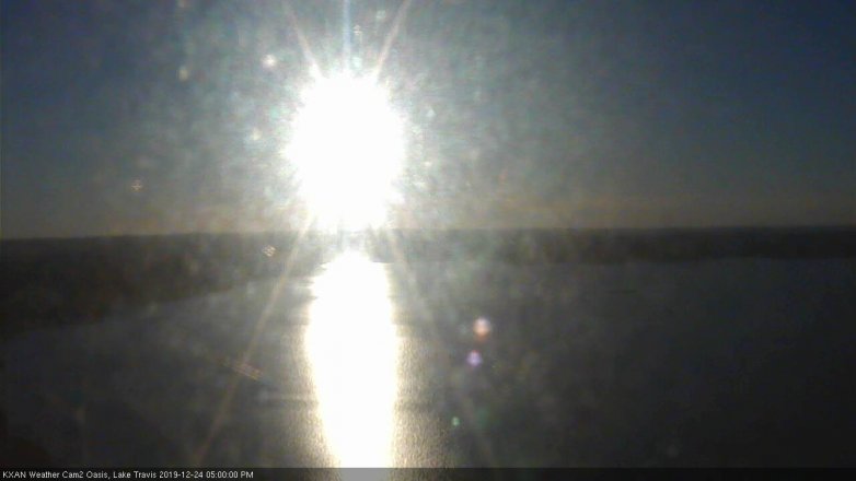Lake Travis webcam, December 24, 2019 5:00 PM CT