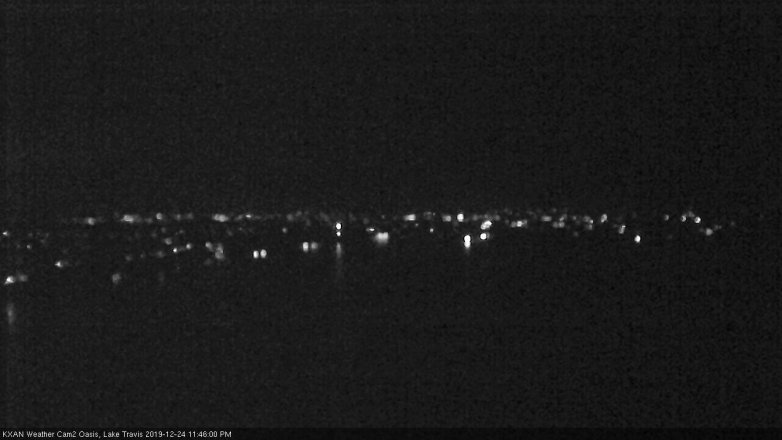 Lake Travis webcam, December 24, 2019 11:45 PM CT