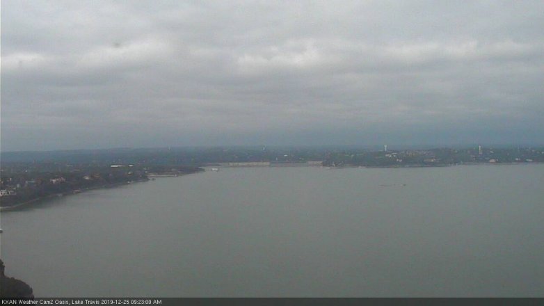 Lake Travis webcam, December 25, 2019 9:25 AM CT
