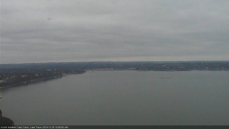 Lake Travis webcam, December 25, 2019 10:00 AM CT